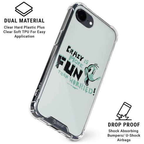 Looney Tunes Daffy Duck Crazy iPhone 16e Clear Case