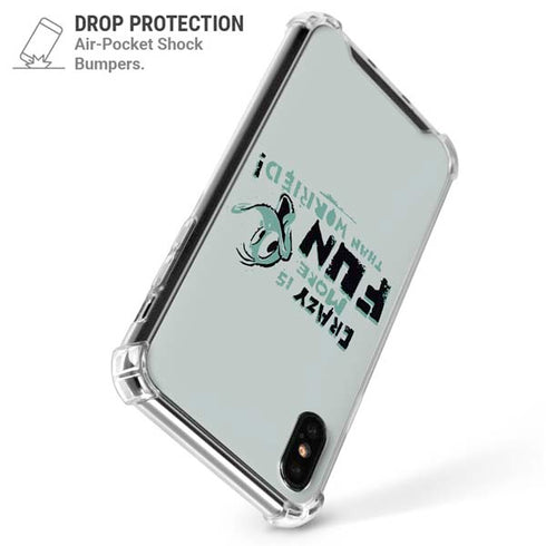 Looney Tunes Daffy Duck Crazy iPhone X/XS Clear Case