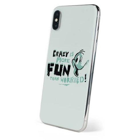 Looney Tunes Daffy Duck Crazy iPhone XS Skin