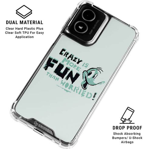 Looney Tunes Daffy Duck Crazy Moto G Power 5G (2024) Clear Case