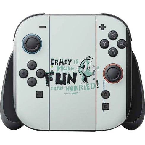 Looney Tunes Daffy Duck Crazy Nintendo Switch 2 (2025) with Joy-Con Skin