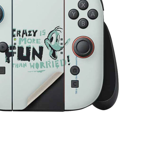 Looney Tunes Daffy Duck Crazy Nintendo Switch 2 (2025) Joy-Con Controller Skin