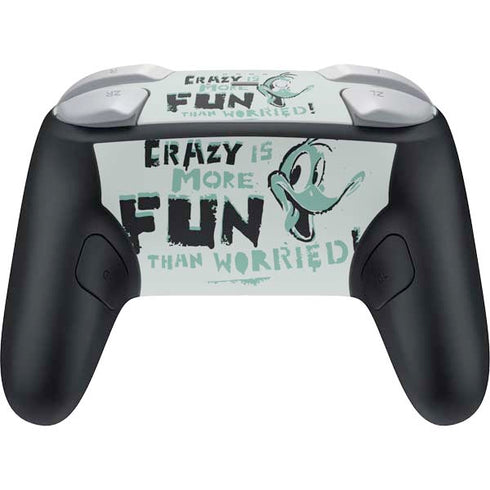 Looney Tunes Daffy Duck Crazy Nintendo Switch 2 (2025) Pro Controller Skin