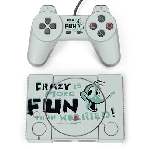 Looney Tunes Daffy Duck Crazy PlayStation Classic Bundle Skin