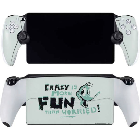Looney Tunes Daffy Duck Crazy PlayStation Portal Remote Player Skin