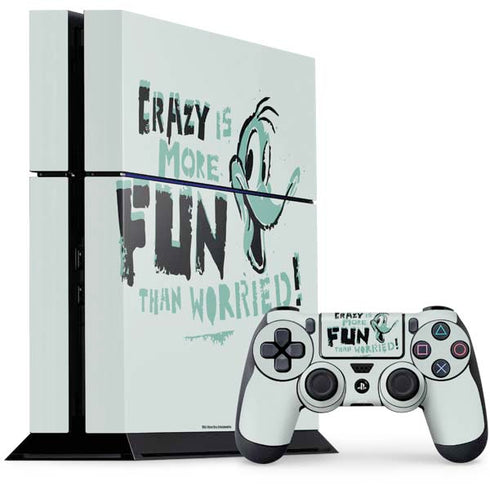 Looney Tunes Daffy Duck Crazy PlayStation PS4 Skins
