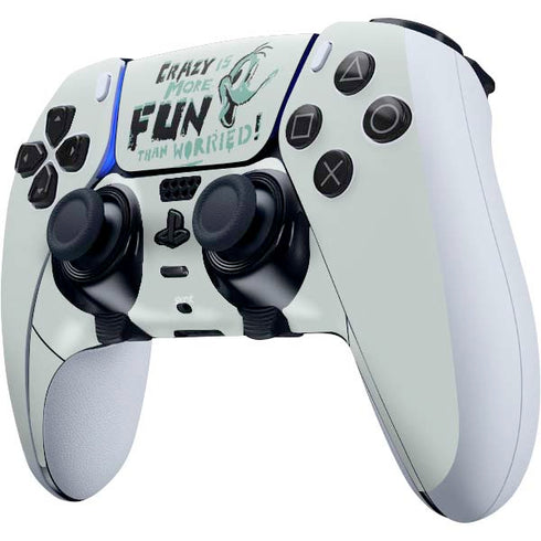 Looney Tunes Daffy Duck Crazy PS5 DualSense Edge Pro Controller Skin