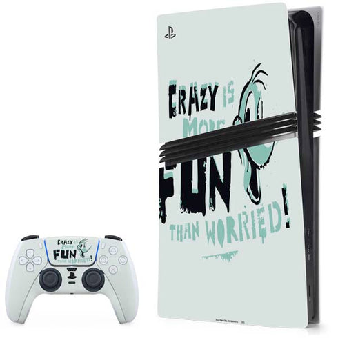 Looney Tunes Daffy Duck Crazy PS5 Pro Bundle Skin