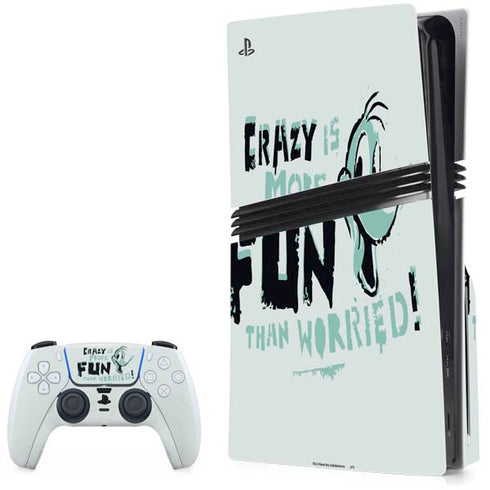 Looney Tunes Daffy Duck Crazy PlayStation PS5 Skins