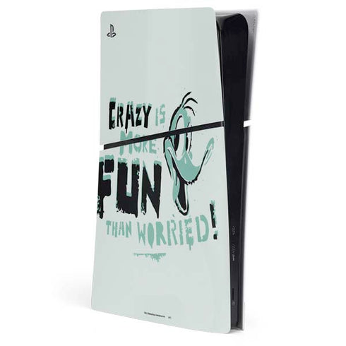 Looney Tunes Daffy Duck Crazy PS5 Slim Digital Edition Console Skin