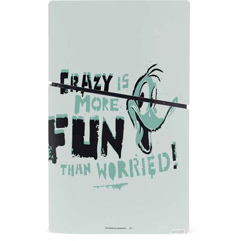 Looney Tunes Daffy Duck Crazy PS5 Slim Digital Edition Console Skin