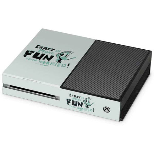 Looney Tunes Daffy Duck Crazy Xbox One Console Skin