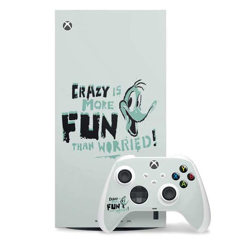 Looney Tunes Daffy Duck Crazy Xbox Series X Skins