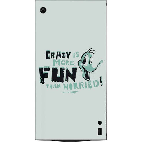Looney Tunes Daffy Duck Crazy XBox Series X Digital Edition Console Skin