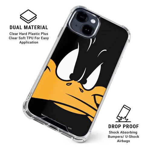 Looney Tunes Daffy Duck iPhone 15 Clear Case