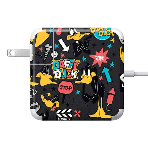 Looney Tunes Daffy Duck Patches 85W Power Adapter (15 and 17 inch MacBook Pro Charger) Skin