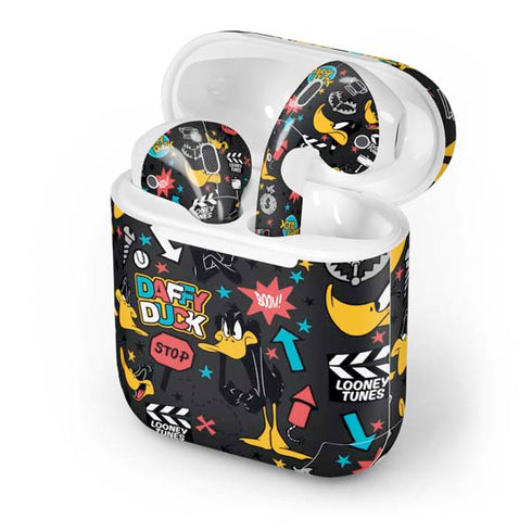Looney Tunes Daffy Duck Patches Apple AirPods Skin
