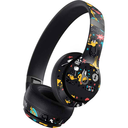Looney Tunes Daffy Duck Patches Beats Solo 4 Wireless Headphones Skin