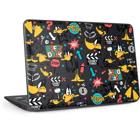 Looney Tunes Daffy Duck Patches HP Chromebook Skin