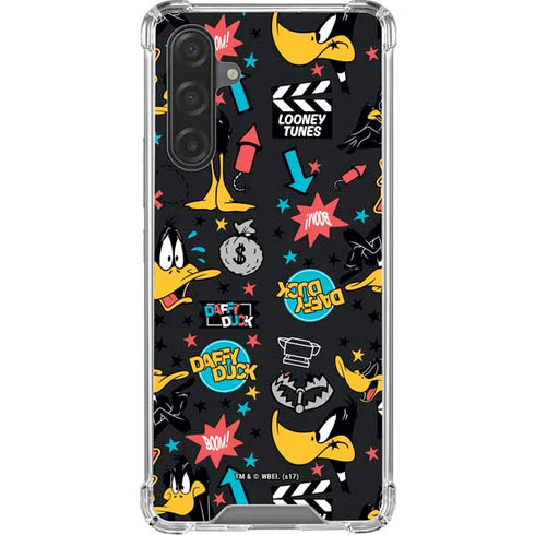 Looney Tunes Daffy Duck Patches Galaxy A17 Clear Case