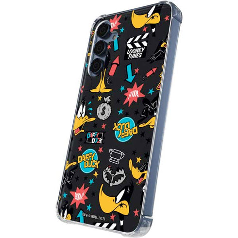 Looney Tunes Daffy Duck Patches Galaxy A35 5G Clear Case
