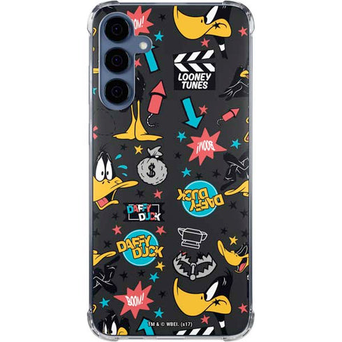 Looney Tunes Daffy Duck Patches Galaxy A55 5G Clear Case