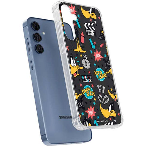 Looney Tunes Daffy Duck Patches Galaxy A55 5G Clear Case