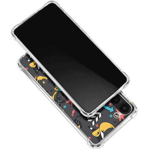 Looney Tunes Daffy Duck Patches Galaxy S24 FE Clear Case