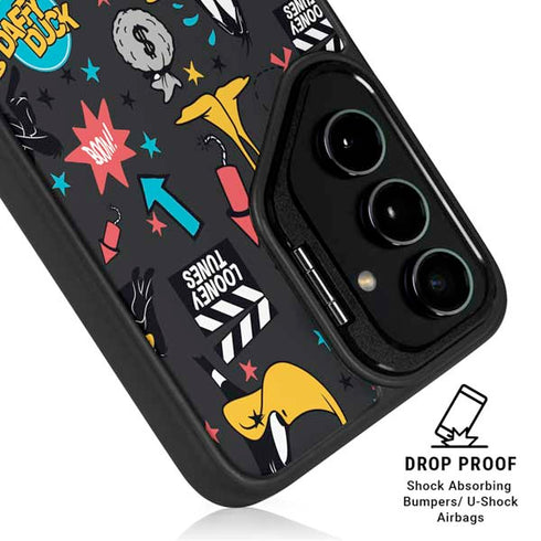 Looney Tunes Daffy Duck Patches Galaxy S24 Kickstand Case