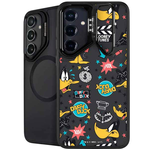 Looney Tunes Daffy Duck Patches Galaxy S25 Plus Kickstand Case