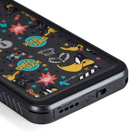Looney Tunes Daffy Duck Patches Galaxy S24 Plus Waterproof Case
