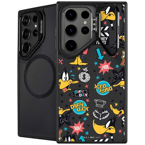 Looney Tunes Daffy Duck Patches Galaxy S25 Ultra Kickstand Case