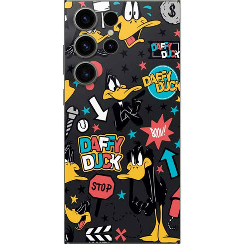 Looney Tunes Daffy Duck Patches Galaxy S25 Ultra Skin