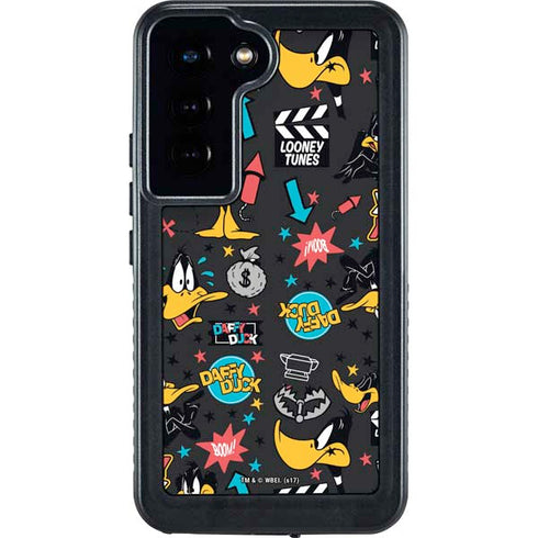 Looney Tunes Daffy Duck Patches Galaxy S24 Waterproof Case