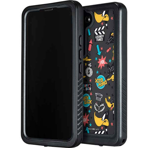 Looney Tunes Daffy Duck Patches Galaxy S24 Waterproof Case