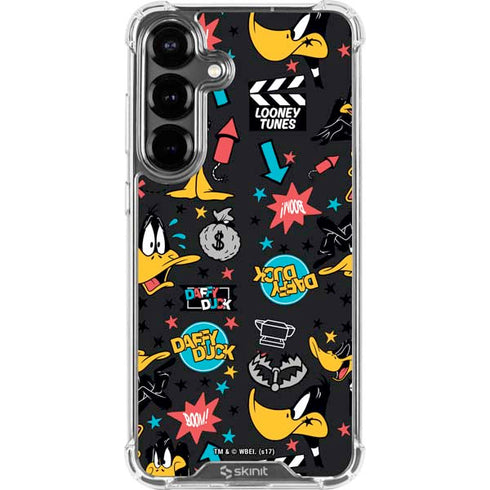 Looney Tunes Daffy Duck Patches Galaxy S26 Clear Case