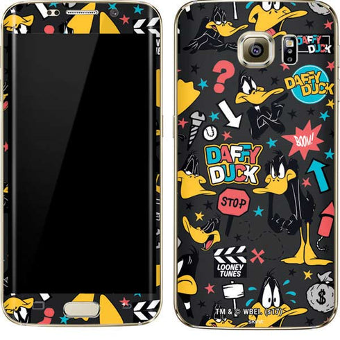 Looney Tunes Daffy Duck Patches Galaxy S7 Edge Skin