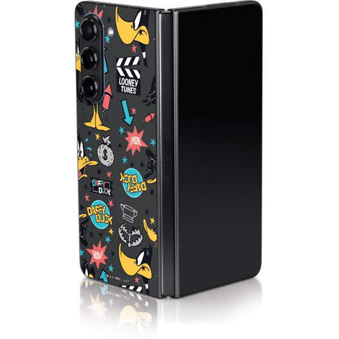 Looney Tunes Daffy Duck Patches Galaxy Z Fold5 5G Skin