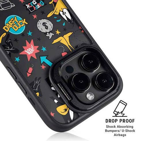 Looney Tunes Daffy Duck Patches iPhone 13 Pro Kickstand Case