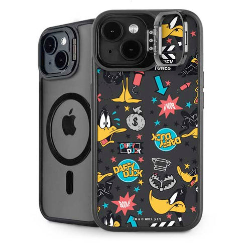 Looney Tunes Daffy Duck Patches iPhone 14 Plus Kickstand Case
