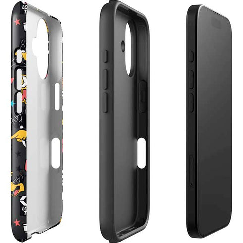 Looney Tunes Daffy Duck Patches iPhone 16 Impact Case