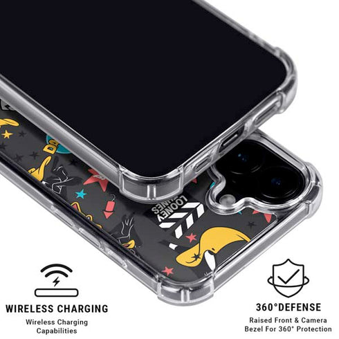 Looney Tunes Daffy Duck Patches iPhone 16 MagSafe Case