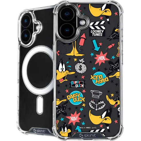 Looney Tunes Daffy Duck Patches iPhone 16 Plus MagSafe Case
