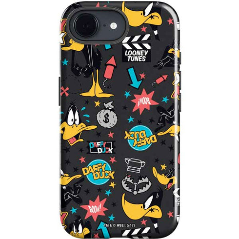 Looney Tunes Daffy Duck Patches iPhone 16e Impact Case