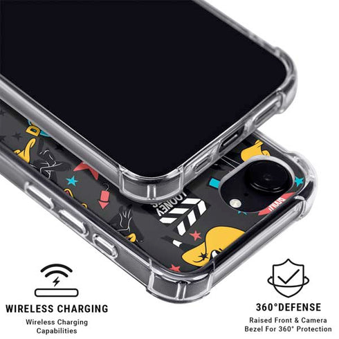 Looney Tunes Daffy Duck Patches iPhone 16e MagSafe Case