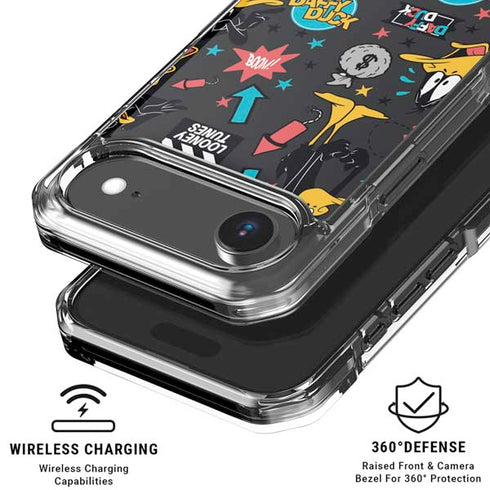Looney Tunes Daffy Duck Patches iPhone 17 Air Clear Case