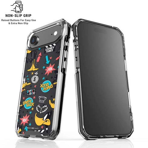 Looney Tunes Daffy Duck Patches iPhone 17 Air Clear Case