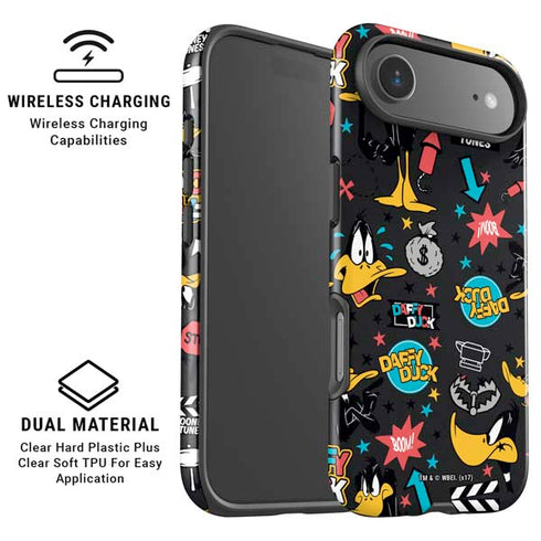 Looney Tunes Daffy Duck Patches iPhone 17 Air Magsafe Impact Case