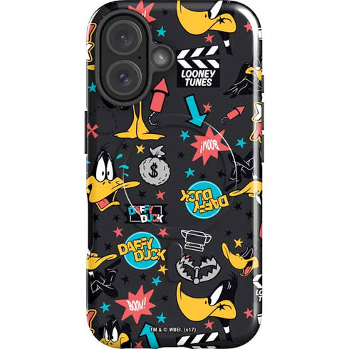Looney Tunes Daffy Duck Patches iPhone 17 Magsafe Impact Case