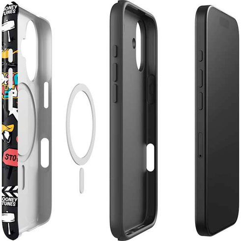 Looney Tunes Daffy Duck Patches iPhone 17 Magsafe Impact Case